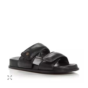Anine Bing Sid Black Slide Sandals